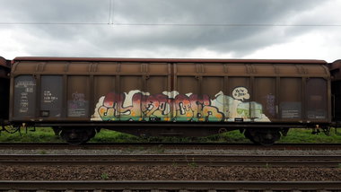 Graffiti Train - Photo by JemandAnders - fr8, Freight