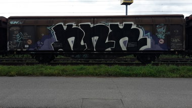 Graffiti Train - Photo by JemandAnders - KNX, fr8, Freight