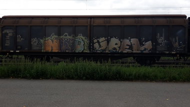 Graffiti Train - Photo by JemandAnders - nurso, übel, fr8