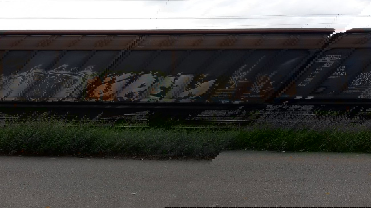 Graffiti Train - Photo by JemandAnders - nurso, übel, fr8
