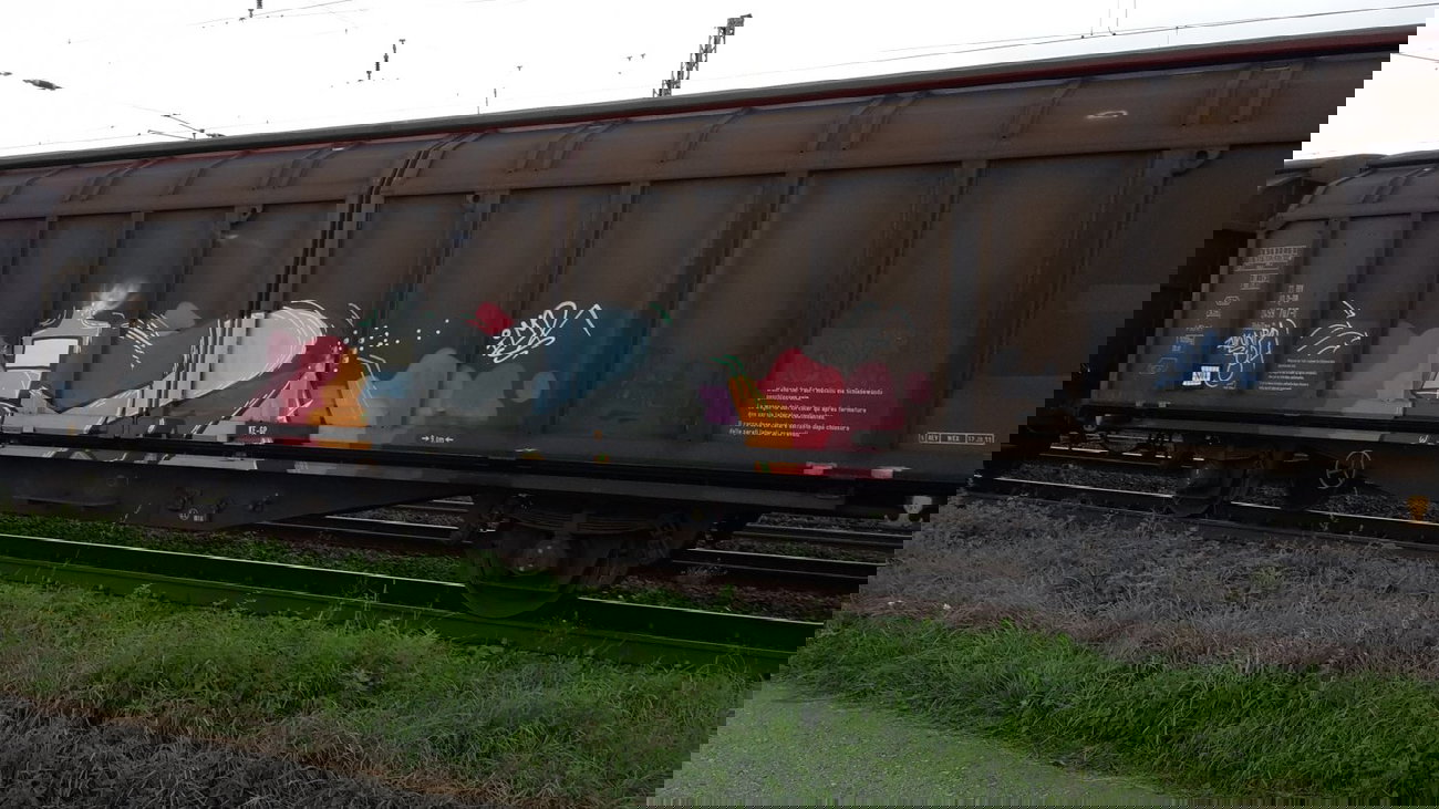 Graffiti Train - Photo by JemandAnders - IOR, future, zukunft