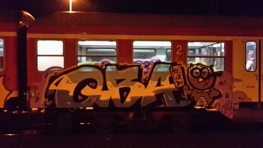 Graffiti Train - Photo by JemandAnders - QBA