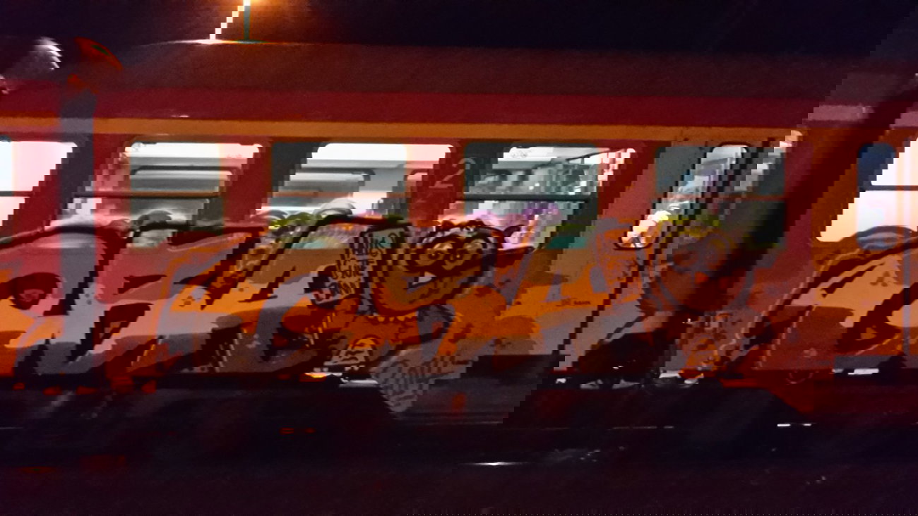 Graffiti Train - Photo by JemandAnders - QBA