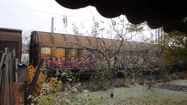 Graffiti Train - Photo by JemandAnders - manko, fr8, Freight