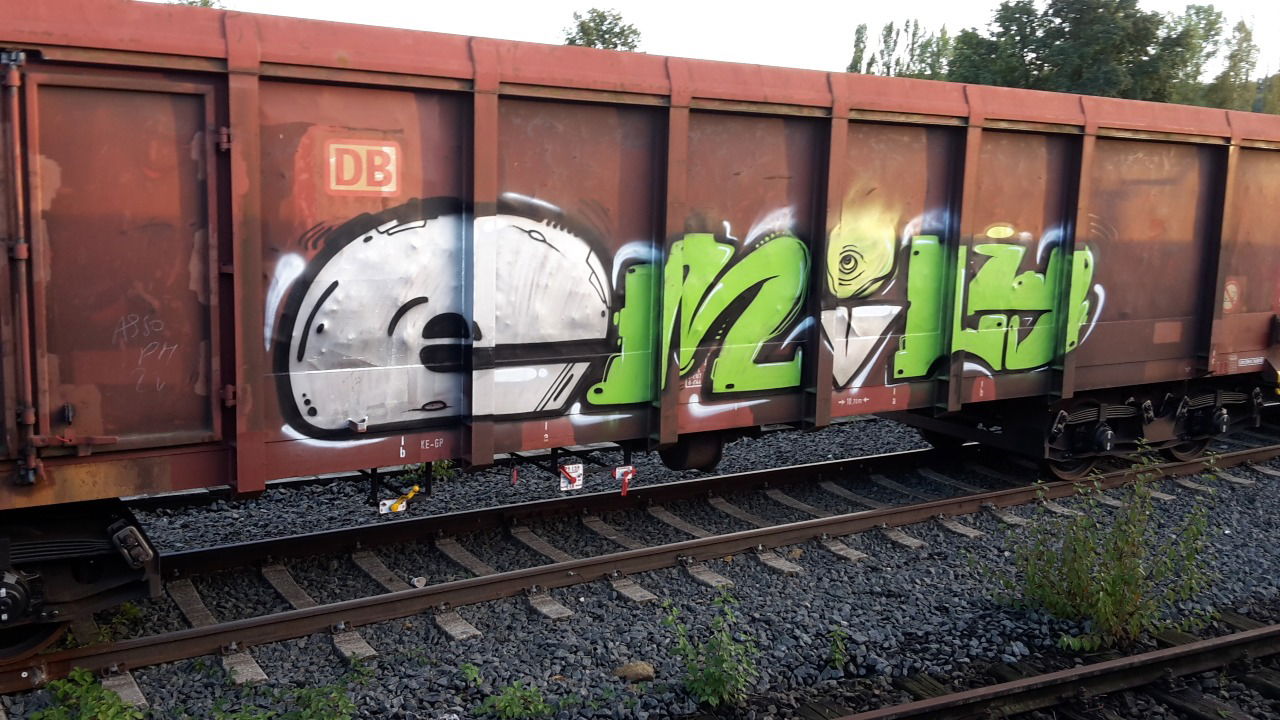 Graffiti Train - Photo by JemandAnders - emily, Freight, fr8
