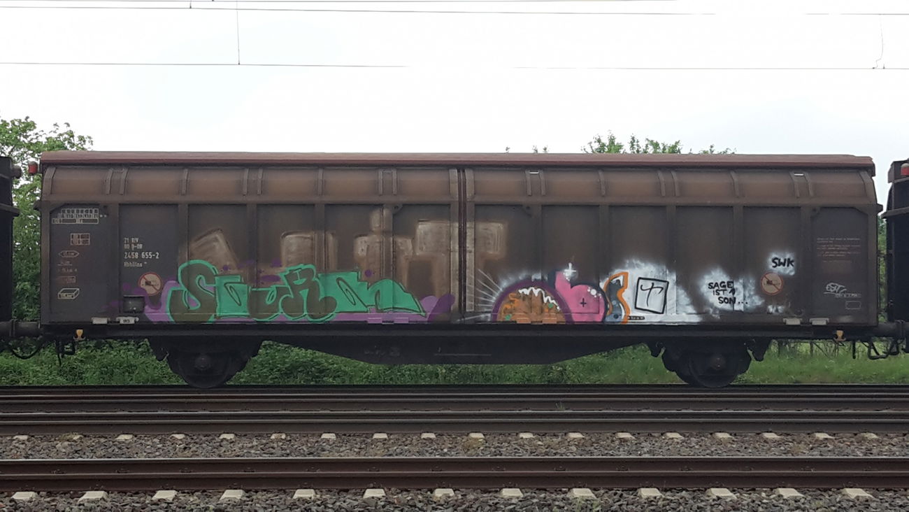 Graffiti Train - Photo by JemandAnders - fr8, Freight