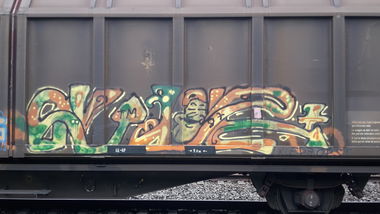 Graffiti Train - Photo by JemandAnders - fr8, Freight