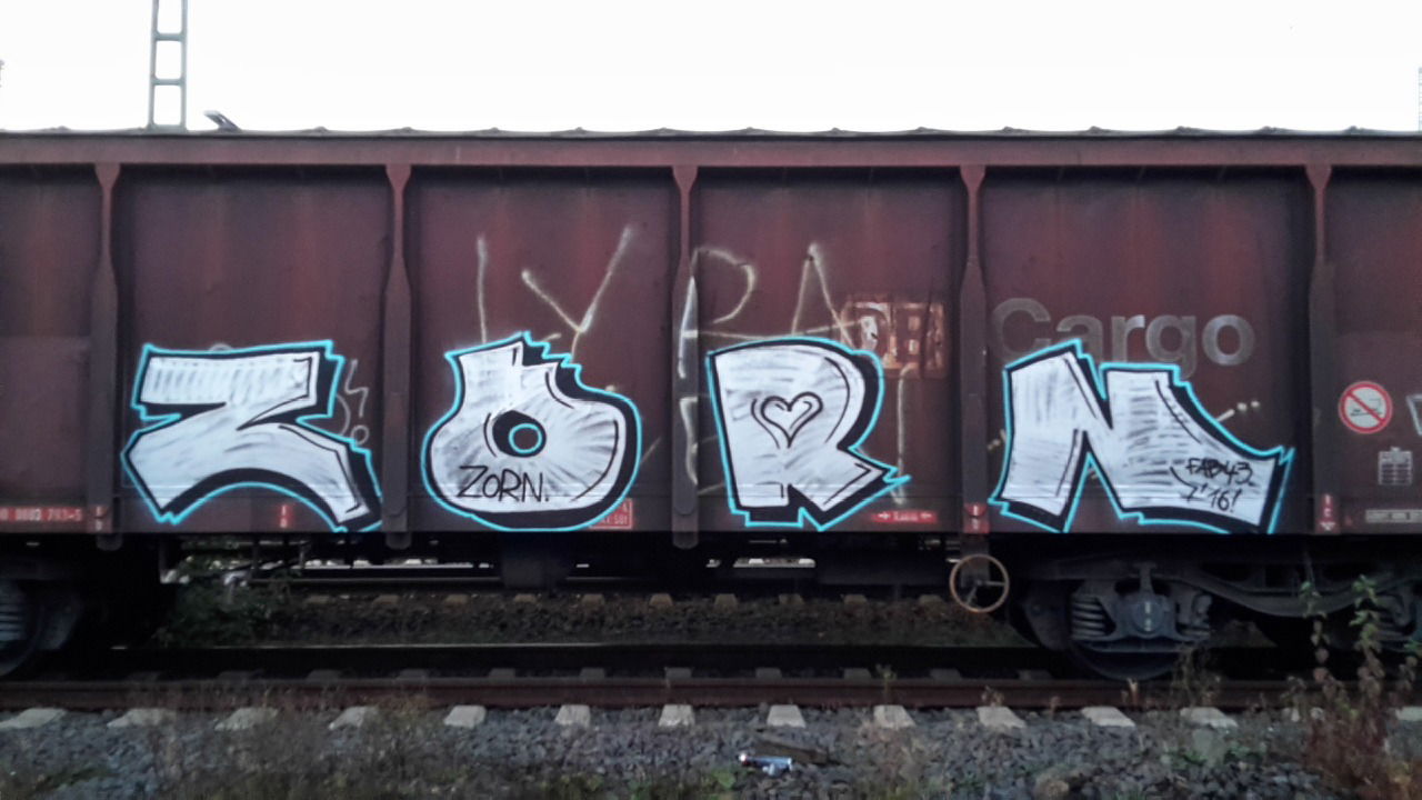 Graffiti Train - Photo by JemandAnders - zorn, Freight, fr8