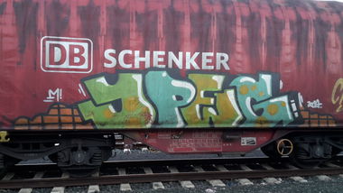 Graffiti Train - Photo by JemandAnders - JPEG, Freight, fr8