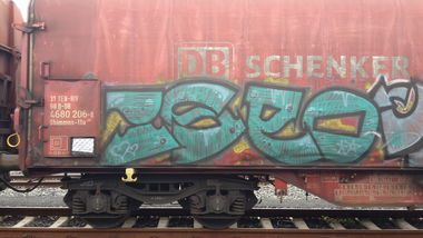 Graffiti Train - Photo by JemandAnders - Freight, fr8