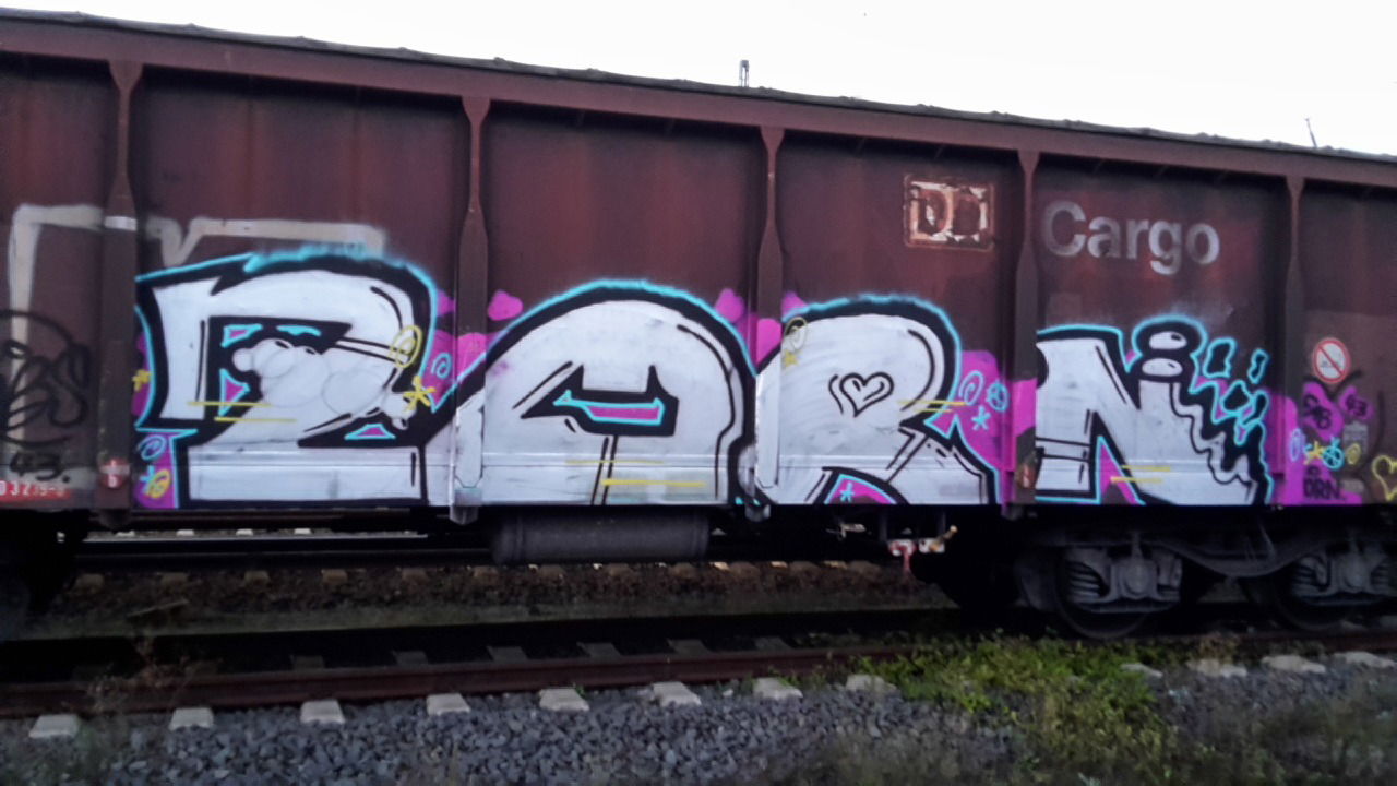 Graffiti Train - Photo by JemandAnders - zorn, Freight, fr8