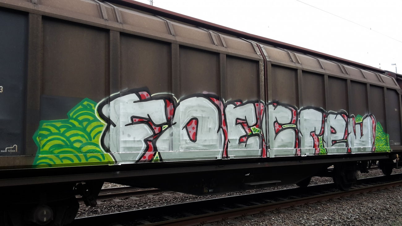 Graffiti Train - Photo by JemandAnders - FOEcrew, fr8, Freight