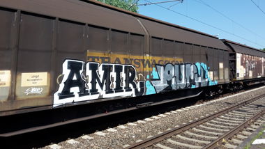Graffiti Train - Photo by JemandAnders - fr8, Freight, amir