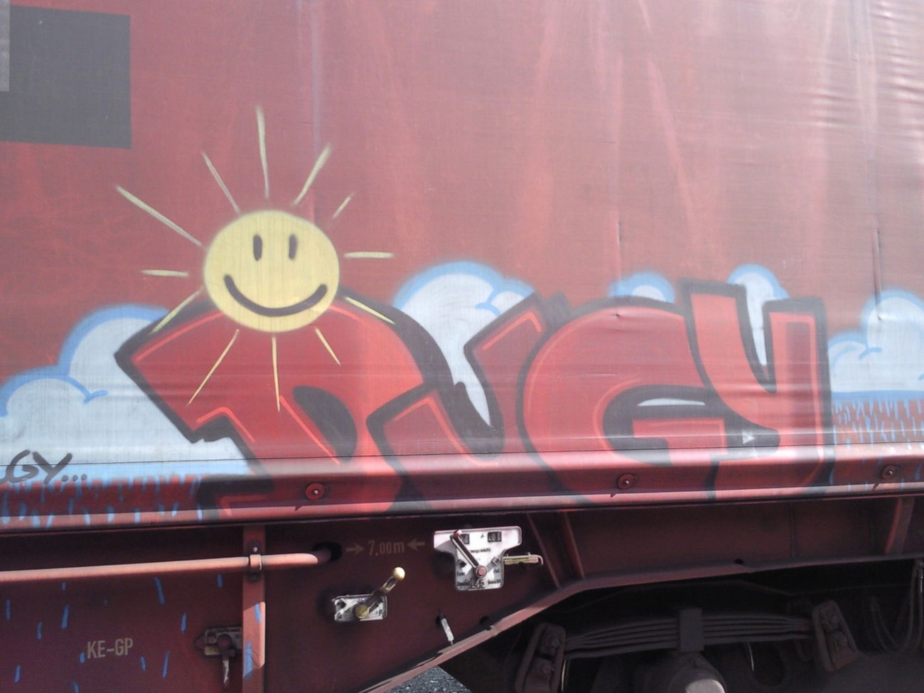Graffiti Train - Photo by JemandAnders - dugy, fr8, Freight