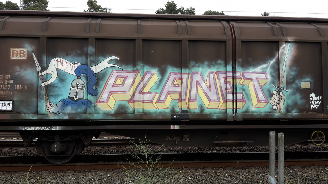 Graffiti Train - Photo by JemandAnders - planet