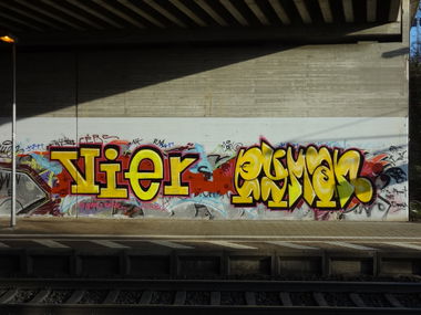 Graffiti Wall - Photo by JemandAnders - vier, eyman