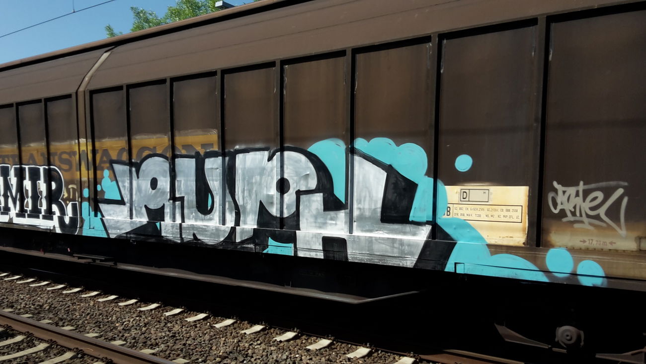 Graffiti Train - Photo by JemandAnders - fr8, Freight, ruph