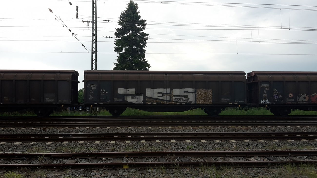 Graffiti Train - Photo by JemandAnders - les, fr8, Freight