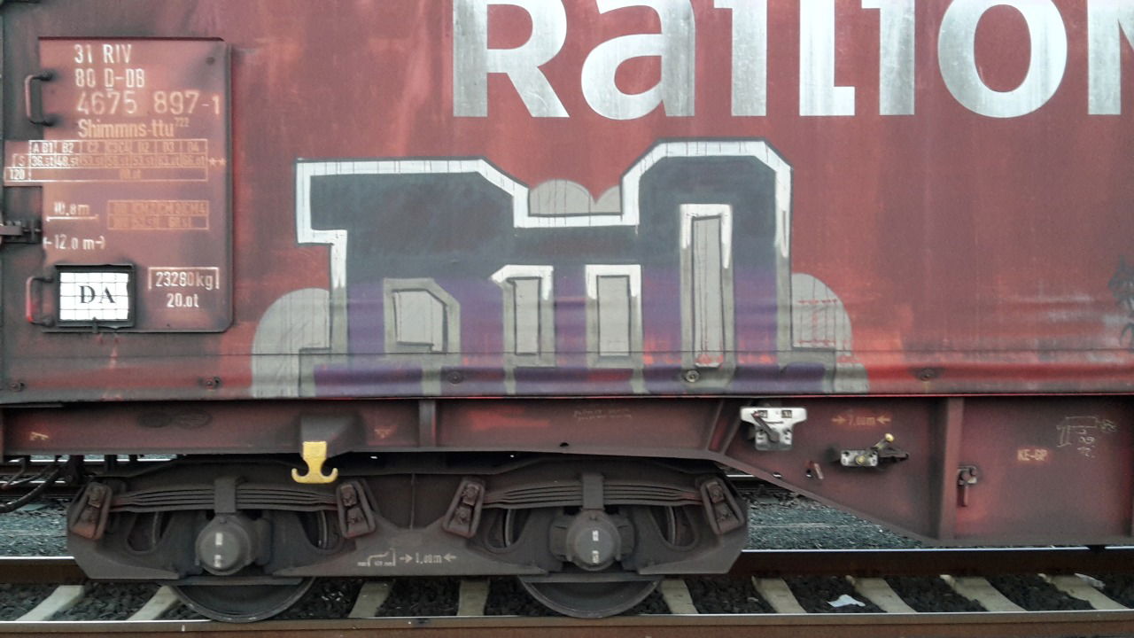Graffiti Train - Photo by JemandAnders - stero, Freight, fr8