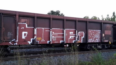 Graffiti Train - Photo by JemandAnders - Freight, fr8