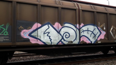 Graffiti Train - Photo by JemandAnders - fr8, Freight