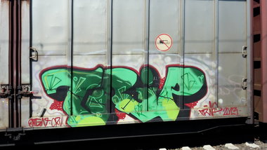Graffiti Train - Photo by JemandAnders - fr8, Freight, trip