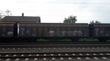 Graffiti Train - Photo by JemandAnders - fr8, Freight