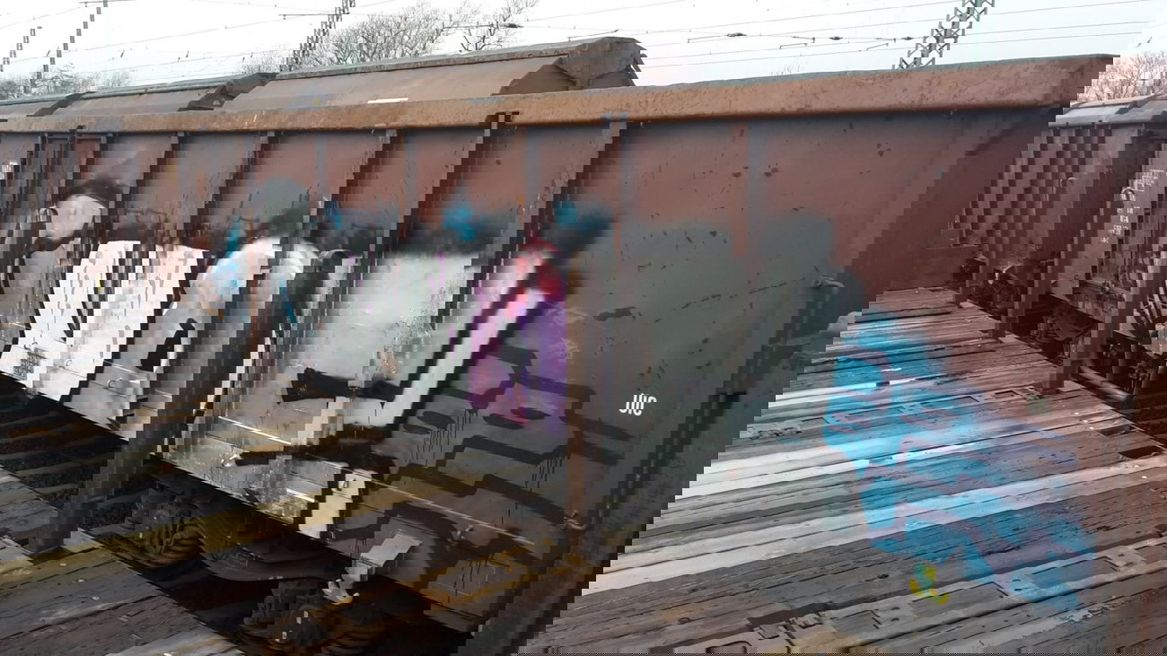 Graffiti Train - Photo by JemandAnders - gude