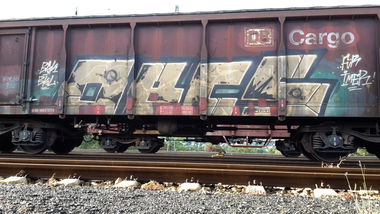 Graffiti Train - Photo by JemandAnders - OBCS, Freight, fr8