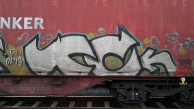 Graffiti Train - Photo by JemandAnders - TC, Freight, fr8