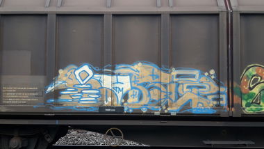 Graffiti Train - Photo by JemandAnders - fr8, Freight