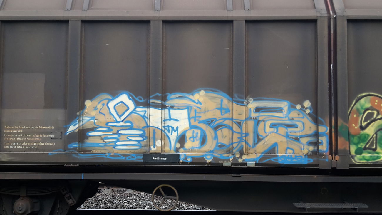 Graffiti Train - Photo by JemandAnders - fr8, Freight