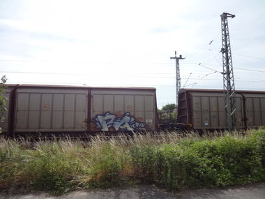 Graffiti Train - Photo by JemandAnders - fr8, Freight, RAcru