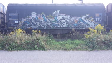 Graffiti Train - Photo by JemandAnders - sekar, Freight, fr8
