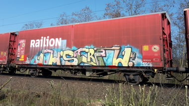 Graffiti Train - Photo by JemandAnders - Freight, fr8