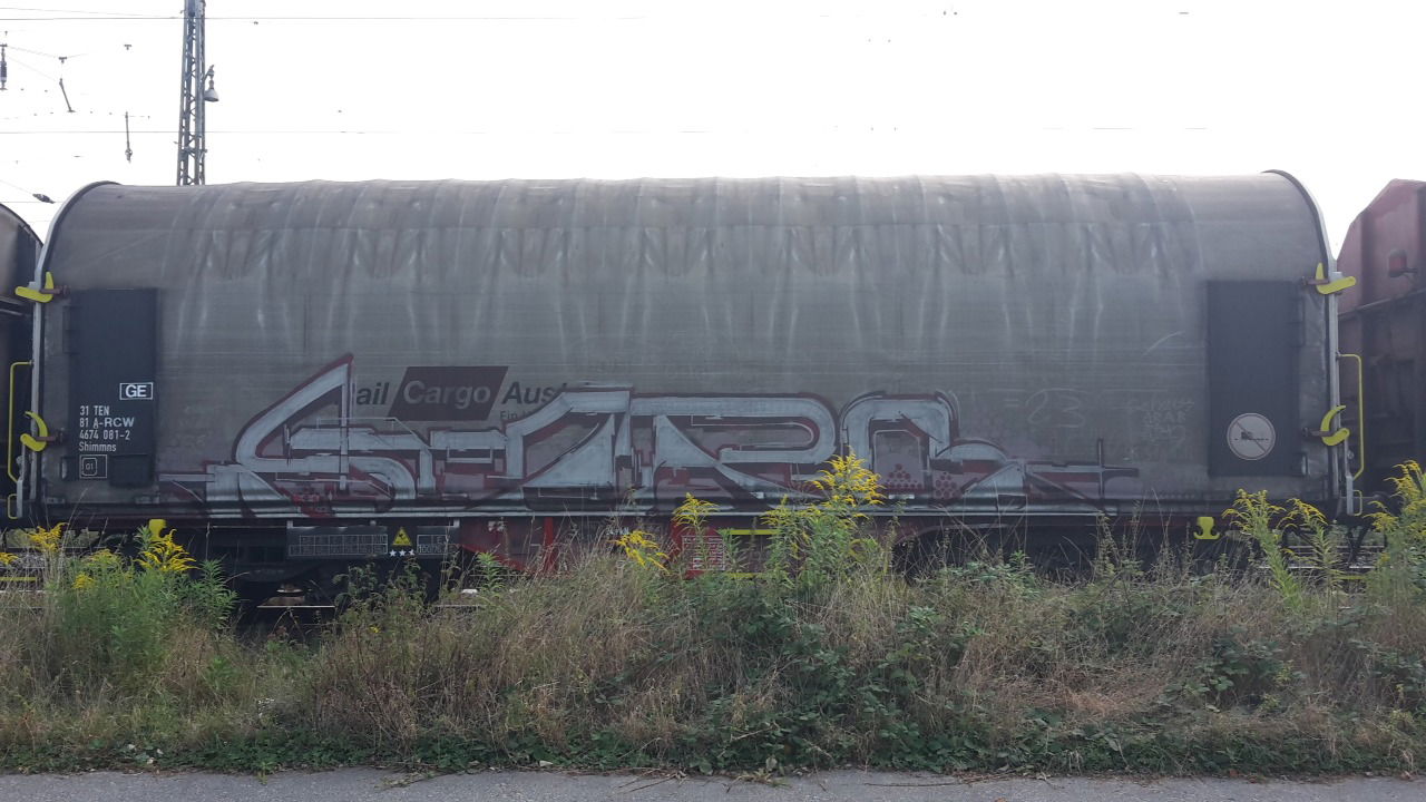 Graffiti Train - Photo by JemandAnders - stero, Freight, fr8