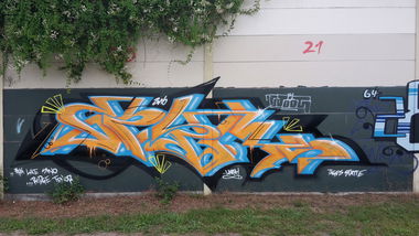 Graffiti Wall - Photo by JemandAnders