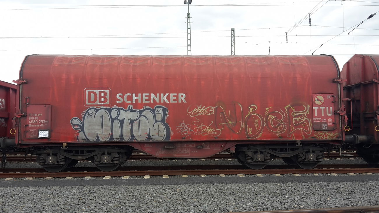 Graffiti Train - Photo by JemandAnders - pita, nice, Freight