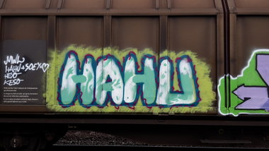 Graffiti Train - Photo by JemandAnders - hahu, MWL, fr8