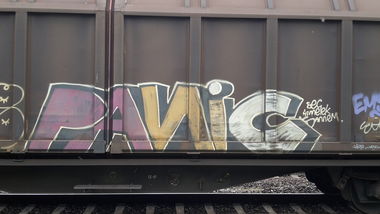 Graffiti Train - Photo by JemandAnders - panic, fr8, Freight