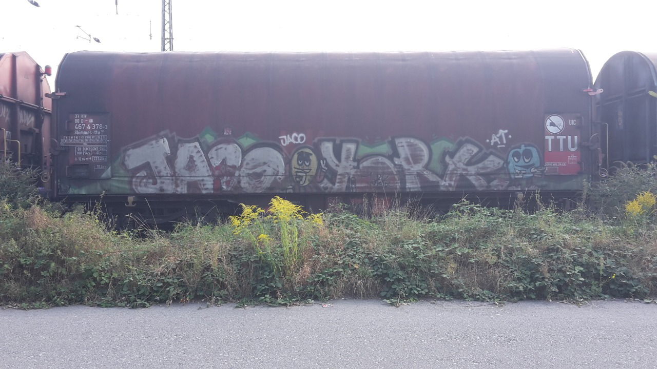 Graffiti Train - Photo by JemandAnders - jaco, york, Freight
