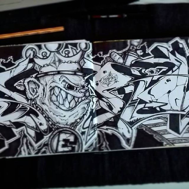 Graffiti Sketch - Photo by Jero87 - jero87, @jero.87 (2016)