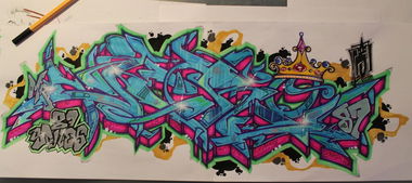 Graffiti Sketch in Berlin - Photo by Jero87 - Jero87 (2015)