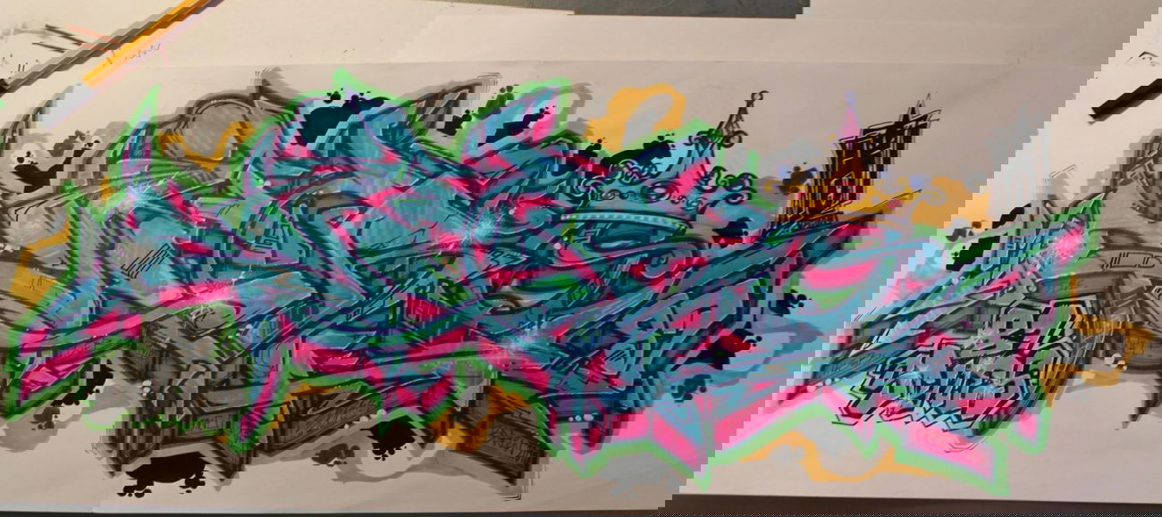 Graffiti Sketch in Berlin - Photo by Jero87 - Jero87 (2015)