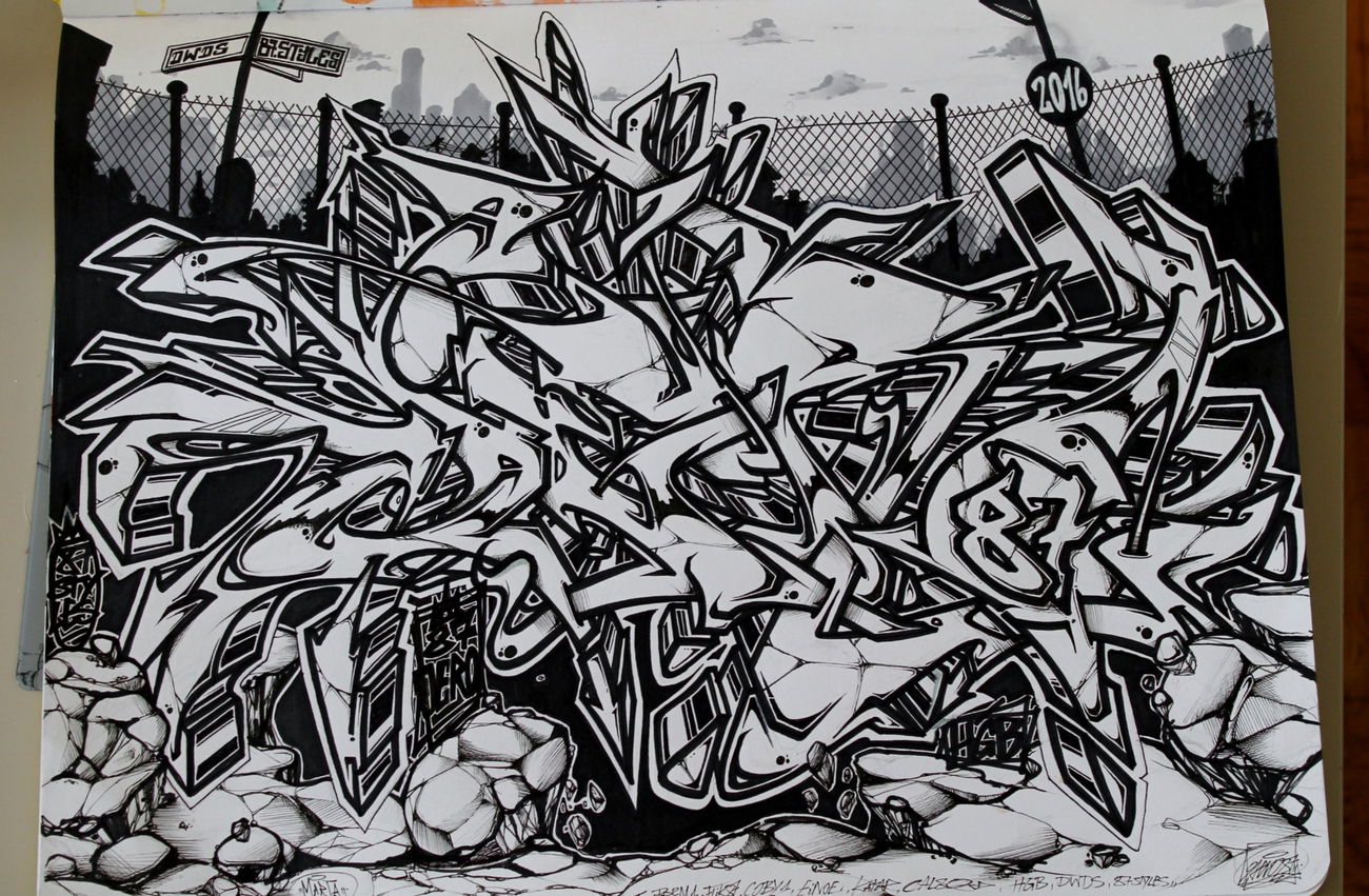 Graffiti Sketch - Photo by Jero87 - Jero87, 87Styles (2016)