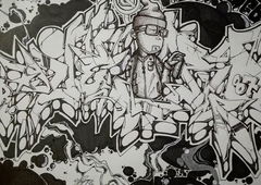 Graffiti Sketch - Photo by Jero87 - jero87, @jero.87 (2016)
