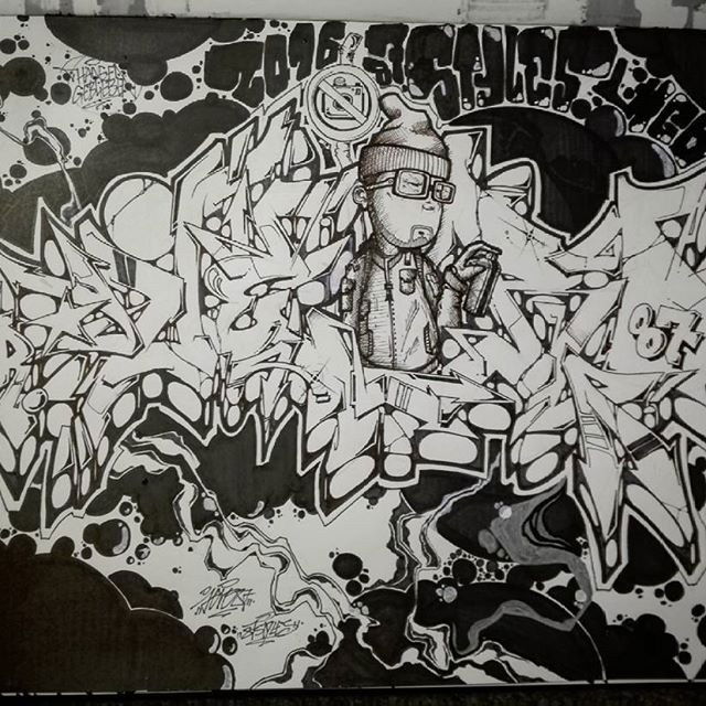 Graffiti Sketch - Photo by Jero87 - jero87, @jero.87 (2016)