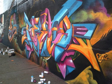 Graffiti Wall in Guadalajara - Photo by Jes - Meeting, Of, Styles (2013)