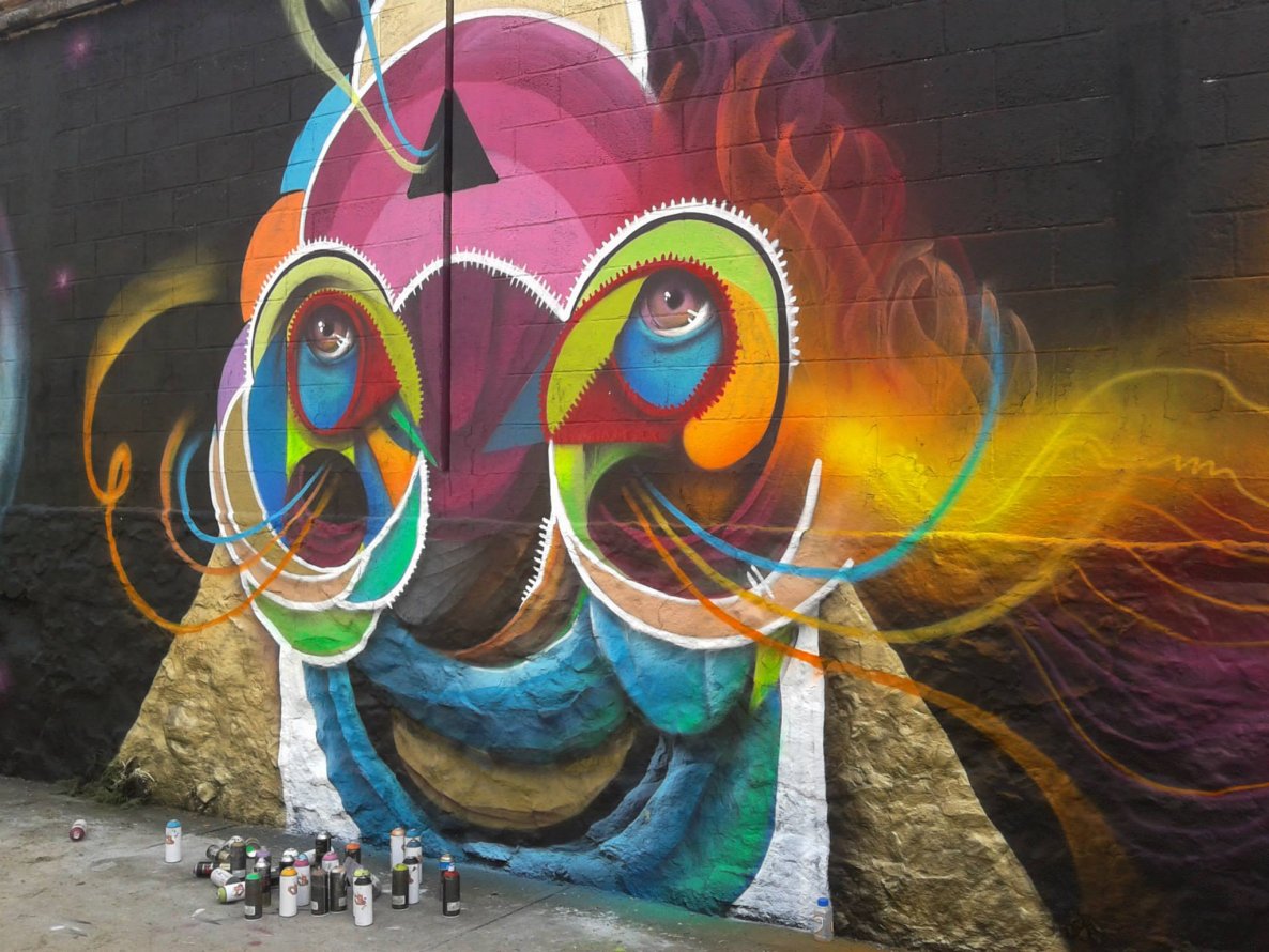 Graffiti Wall in Guadalajara - Photo by Jes - Meeting, of, Styles (2013)