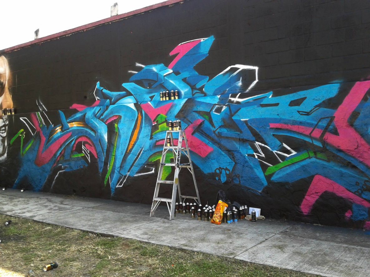 Graffiti Wall in Guadalajara - Photo by Jes - Meeting, of, Styles (2013)